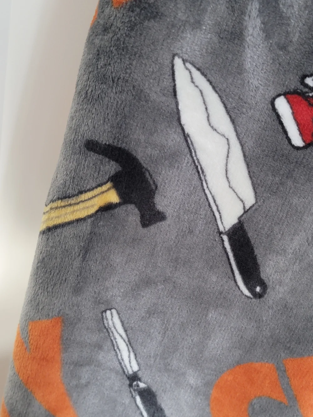 Chucky horror plush throw blanket